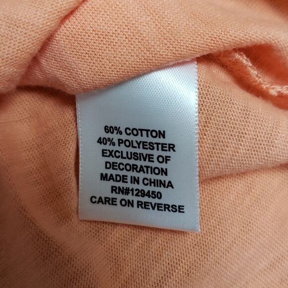 NEW! ELLE "GORGEOUS" CAP TWIST SLEEVE T-SHIRT - Picture 4 of 9